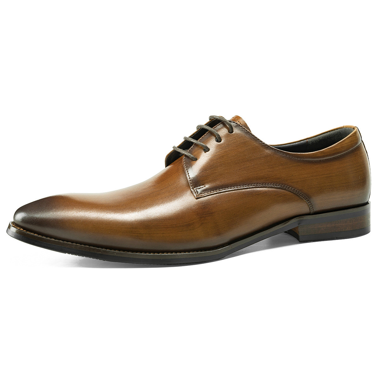 Men Classic Solid Cowhide Handmade Oxford Shoes Newgew Shoes