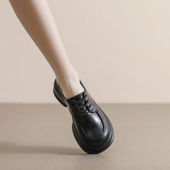 Women Retro Casual Thick Sole Loafers Newgew Shoes