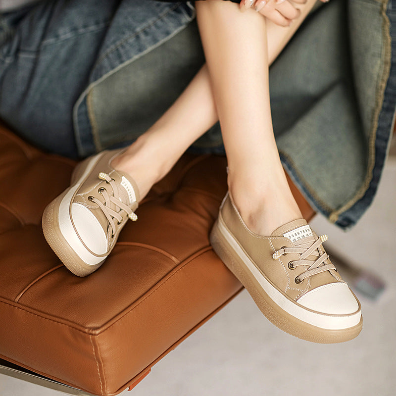 Women Fashion Leather Minimalist Casual Shoes Newgew Shoes