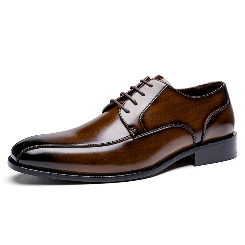 Men CLassic Pointed Toe Cowhide Oxford Shoes Newgew Shoes