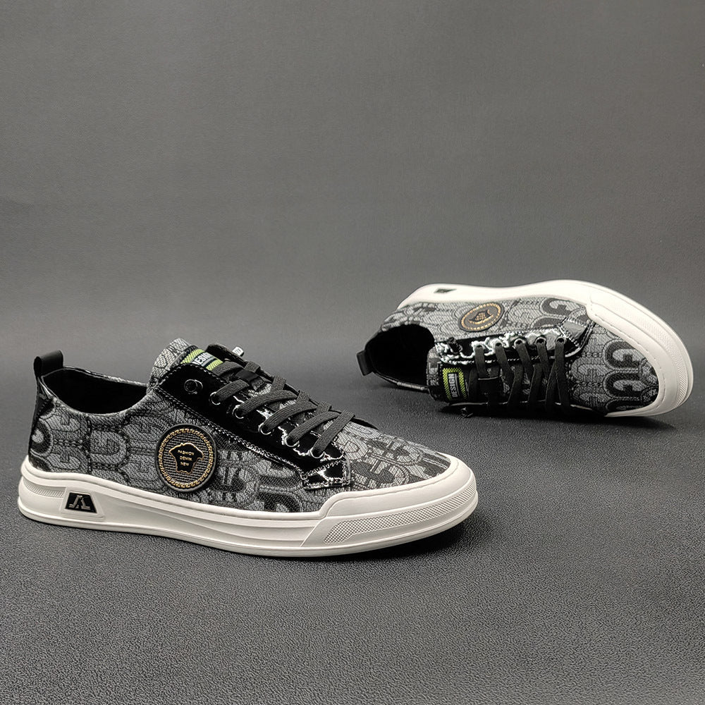 Men Fashion Breathable Canvas Flat Casual Shoes Newgew Shoes