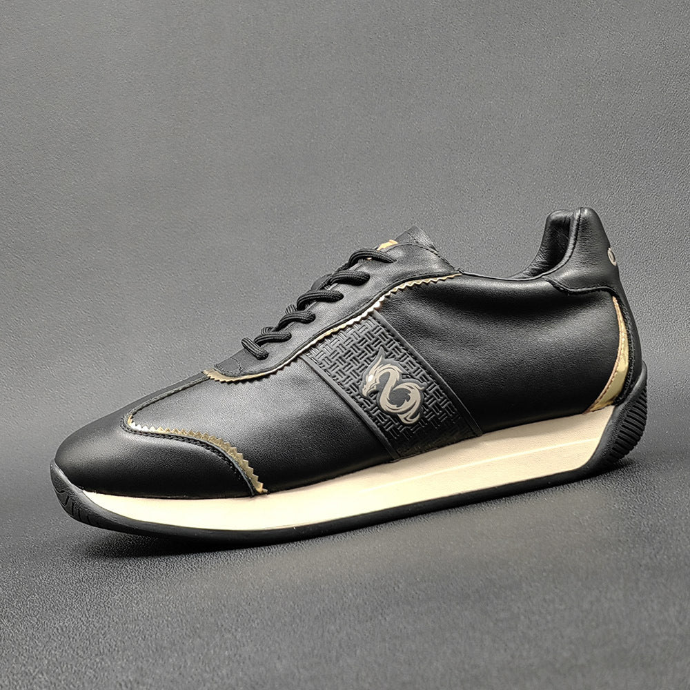 Men Fashion Leather Comfort Flat Casual Shoes Newgew Shoes