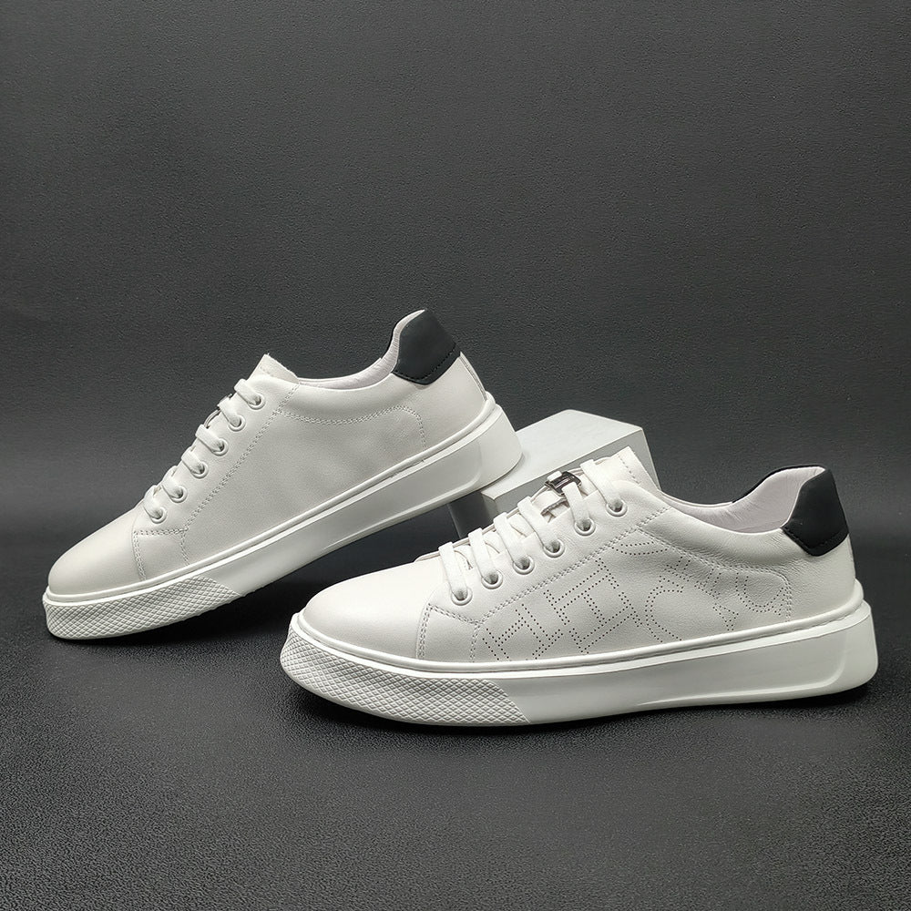 Men Fashion Minimalist Leather Breathable Casual Shoes Newgew Shoes