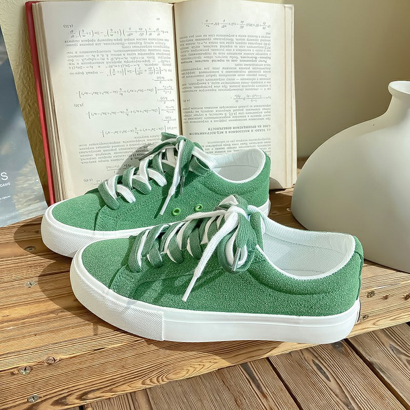 Durable Women's Design Board Retro Versatile Canvas Shoes Newgew