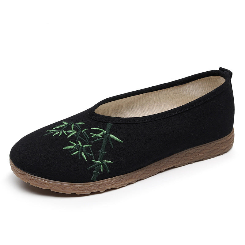 Women's Embroidered Ancient Style Han Chinese Clothing Ethnic Old Canvas Shoes Newgew