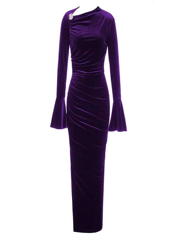 Asymmetric Neckline Fitted Dress Newgew Dresses