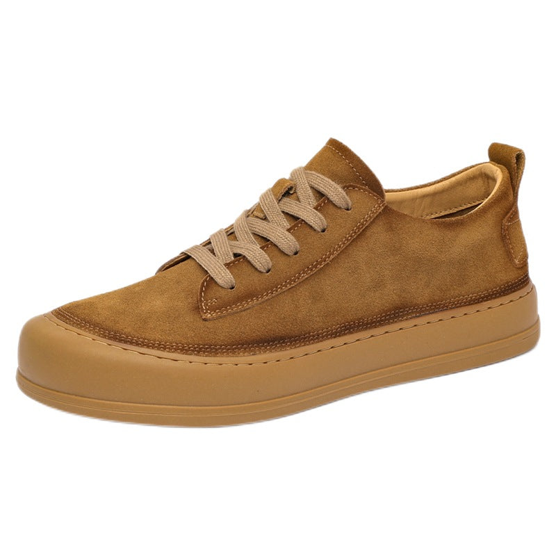Men Retro Frosted Suede Flat Casual Shoes Newgew Shoes