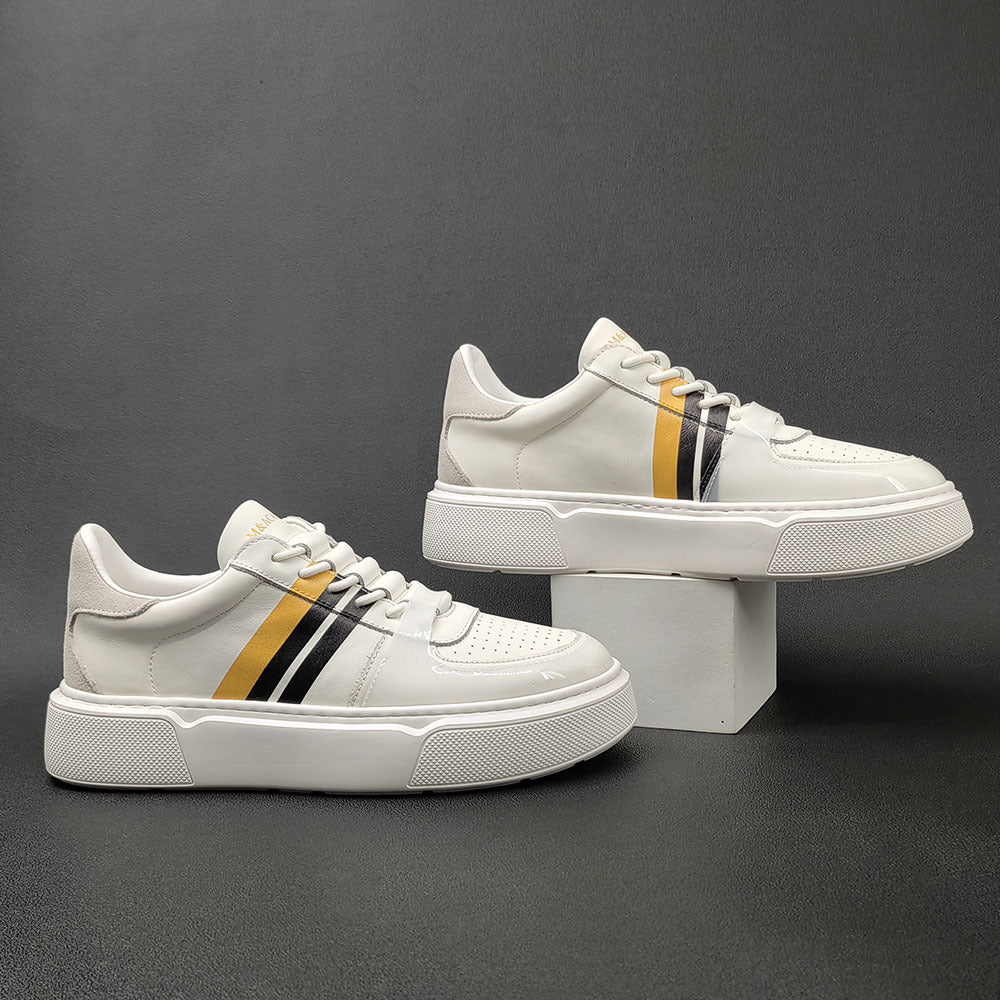 Men Casual Fashion Leather Flat Shoes Newgew Shoes
