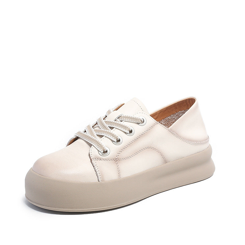 Women Minimalist Soft Leather Flat Casual Shoes Newgew Shoes