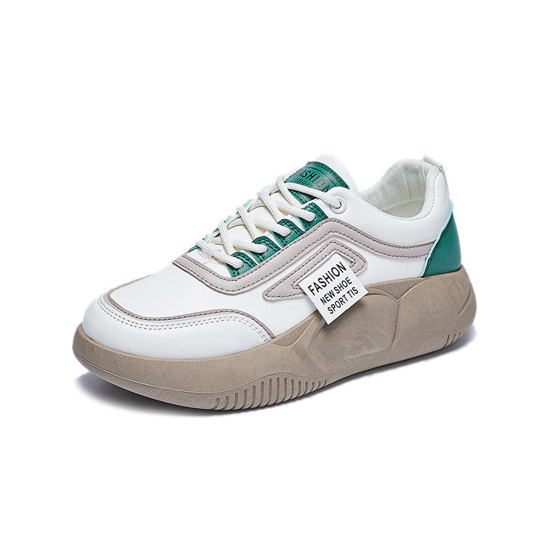 Women's Korean Style White Fashionable Street Canvas Shoes Newgew