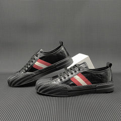 Men Minimalist Leather Flat Casual Shoes Newgew Shoes