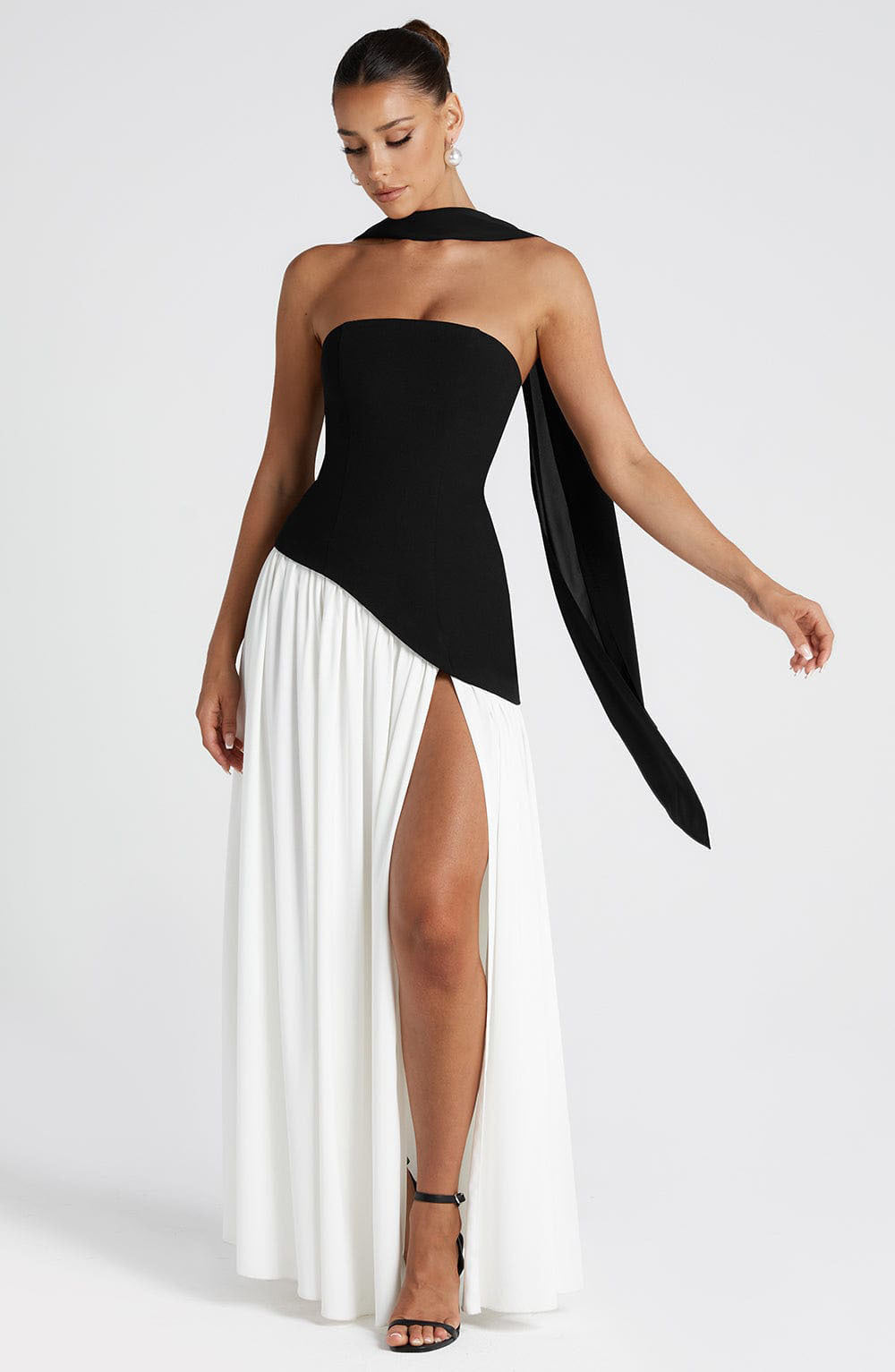 STRAPLESS SLIT DRESS Newgew Dresses