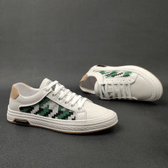 Men Stylish Fashion Patchwork Flat Casual Shoes Newgew Shoes