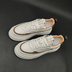 Men Fashion Leather Patchwork Flat Casual Shoes Newgew Shoes