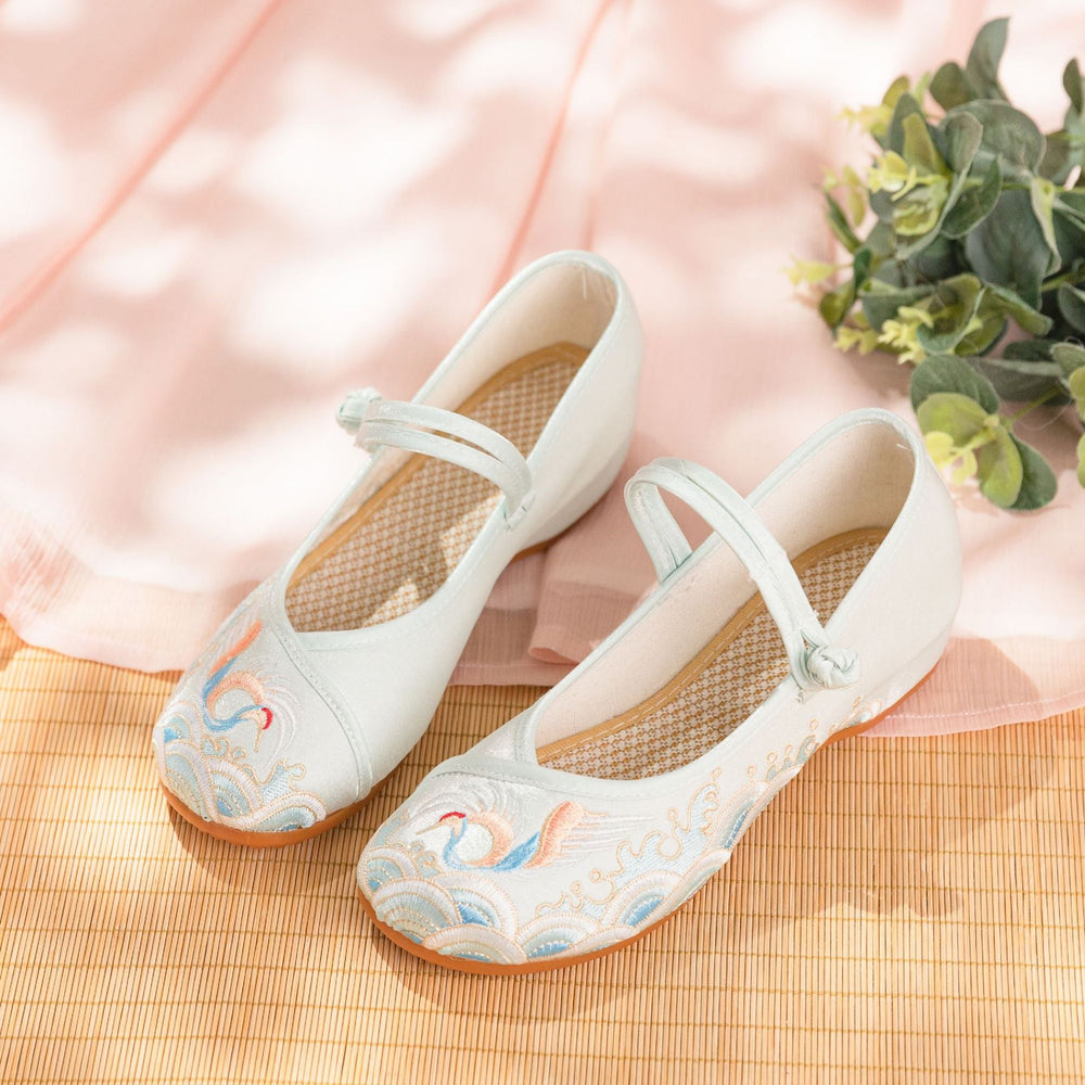 Women's Smoke Summer And Han Elements Mercerizing Satin Canvas Shoes Newgew