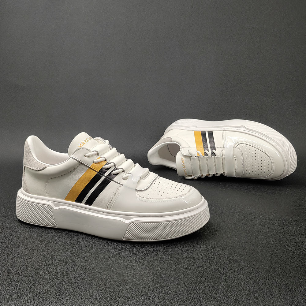 Men Casual Fashion Leather Flat Shoes Newgew Shoes