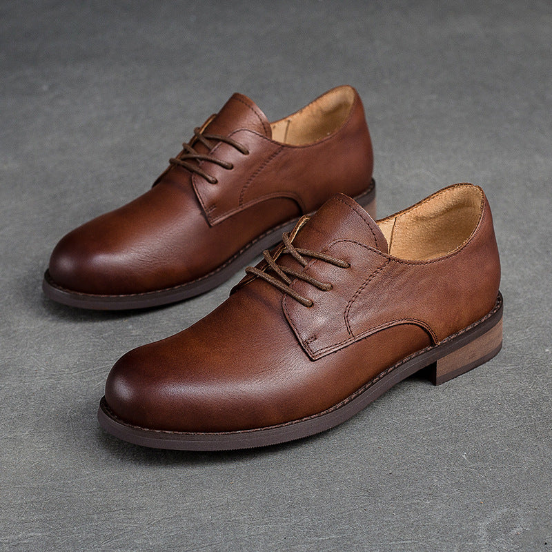 Women Classic Leather Solid Dress Shoes Newgew Shoes