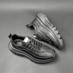 Men Leather Thick Soled Casual Shoes Newgew Shoes