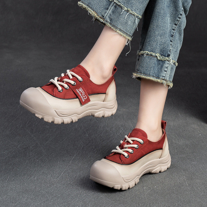 Women Minimalist Soft Leather Comfort Casual Shoes Newgew Shoes