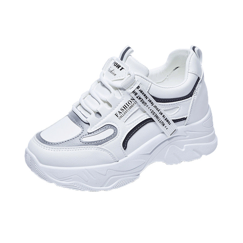 Women's Increasing Insole Dad Spring Korean Style Sneakers Newgew