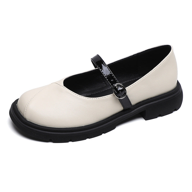 Women Casual Soft Buckle Patchwork Loafers Newgew Shoes