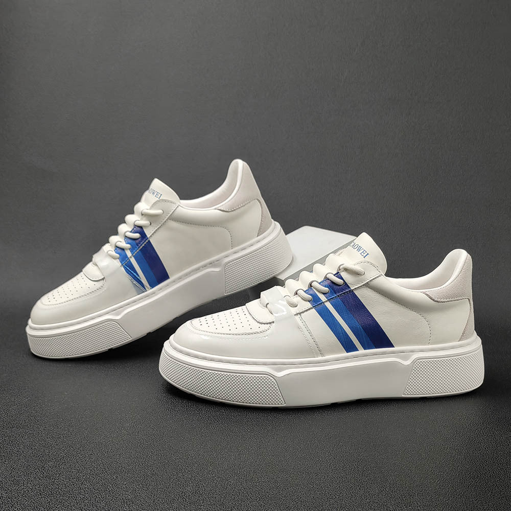 Men Casual Fashion Leather Flat Shoes Newgew Shoes