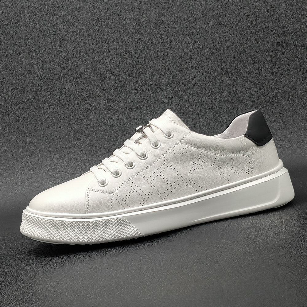 Men Fashion Minimalist Leather Breathable Casual Shoes Newgew Shoes