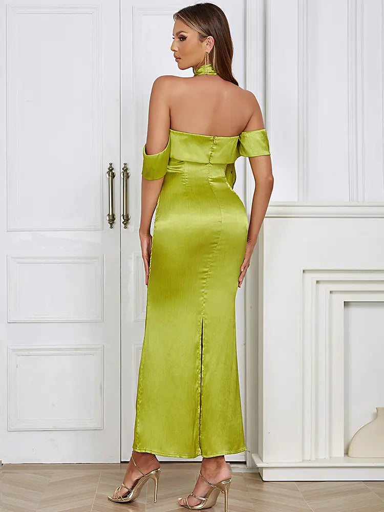 Stylish Strapless Satin Tie Dress Newgew Dresses