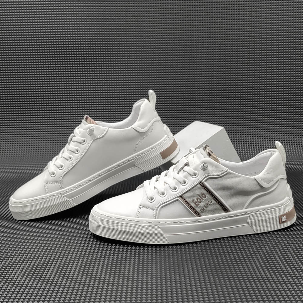 Men Casual Fashion Leather Comfort Flat Shoes Newgew Shoes