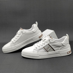 Men Casual Fashion Leather Comfort Flat Shoes Newgew Shoes