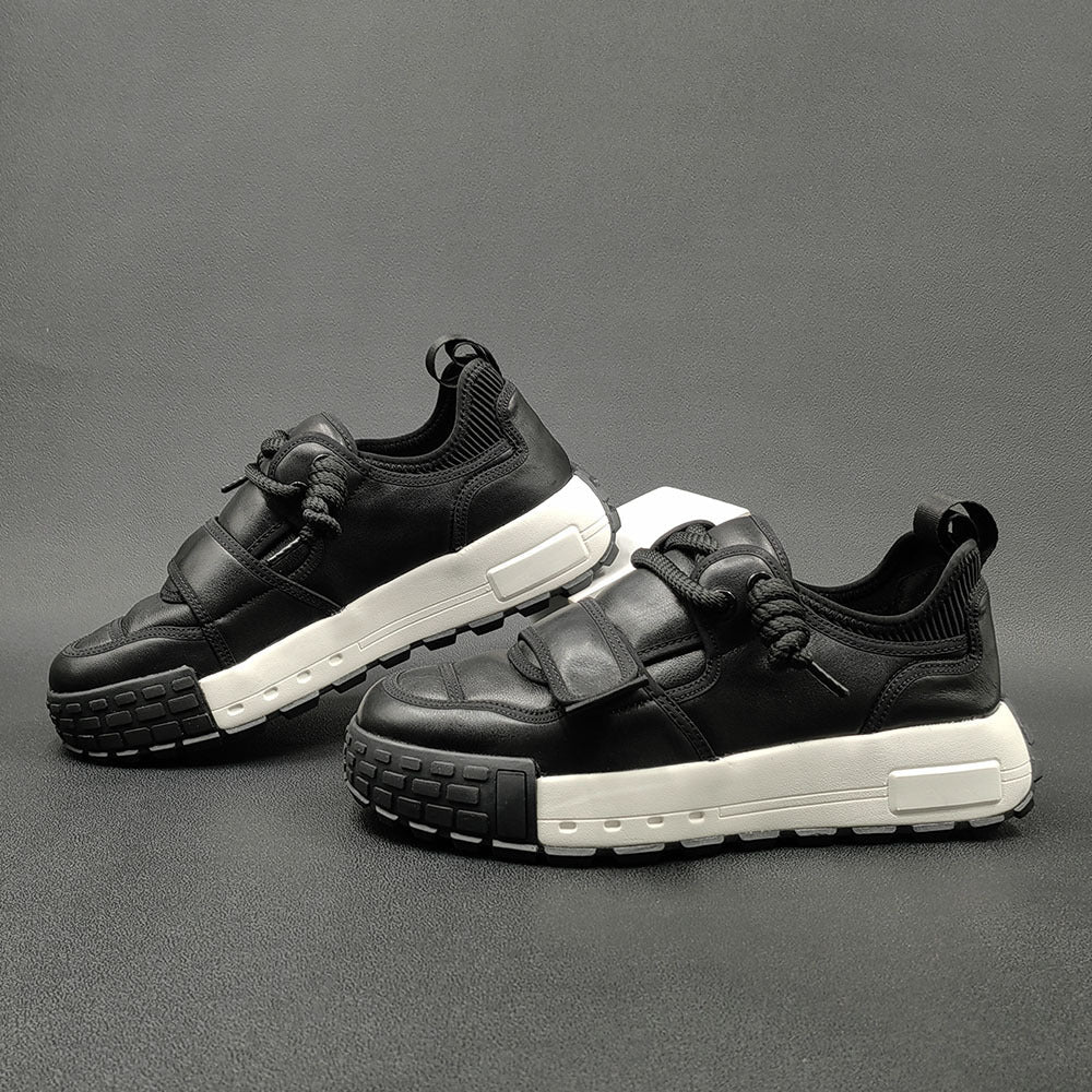 Men Retro Minimalist Leather Casual Shoes Newgew Shoes