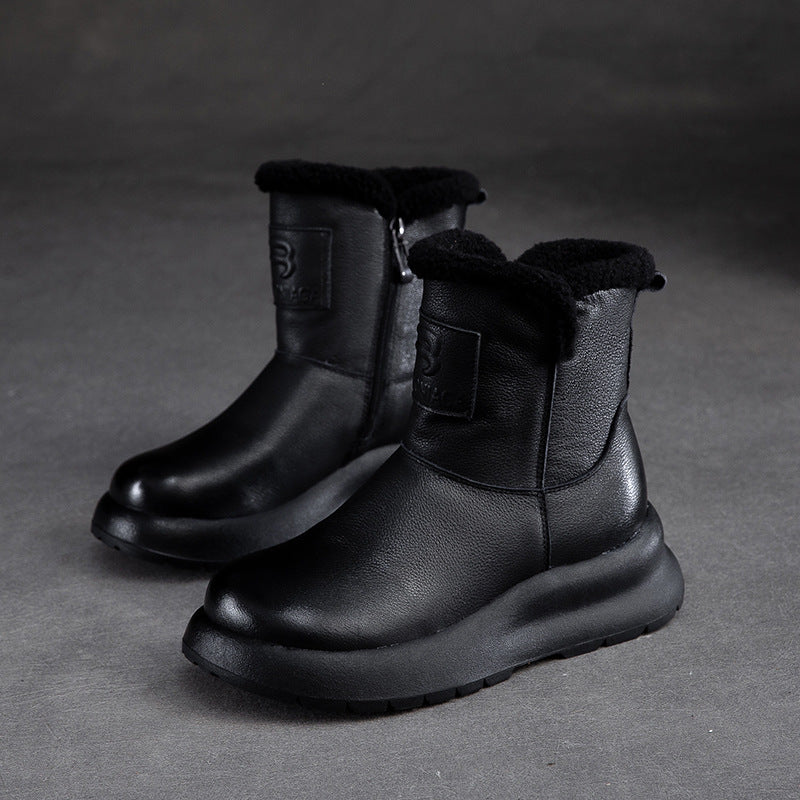 Women Retro Furred Winter Snow Boots Newgew Shoes