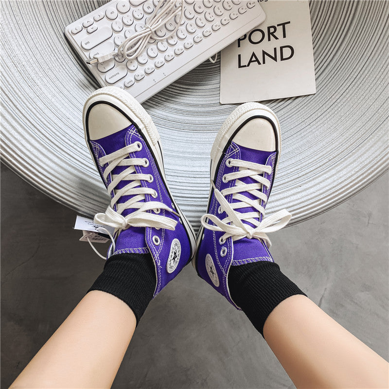 Slouchy Attractive Unique Women's Korean Versatile Canvas Shoes Newgew