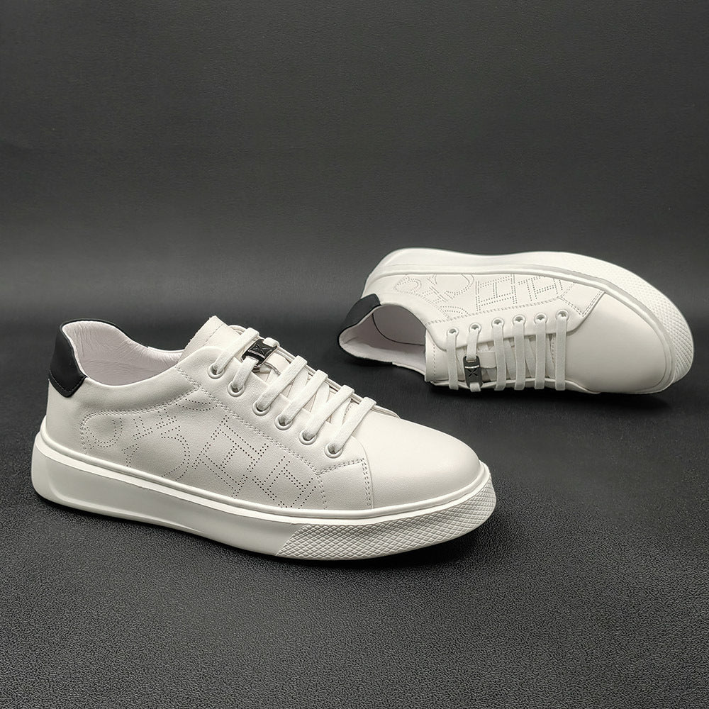 Men Fashion Minimalist Leather Breathable Casual Shoes Newgew Shoes