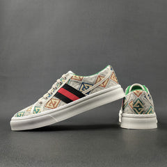 Men Stylish Canvas Flat Casual Shoes Newgew Shoes