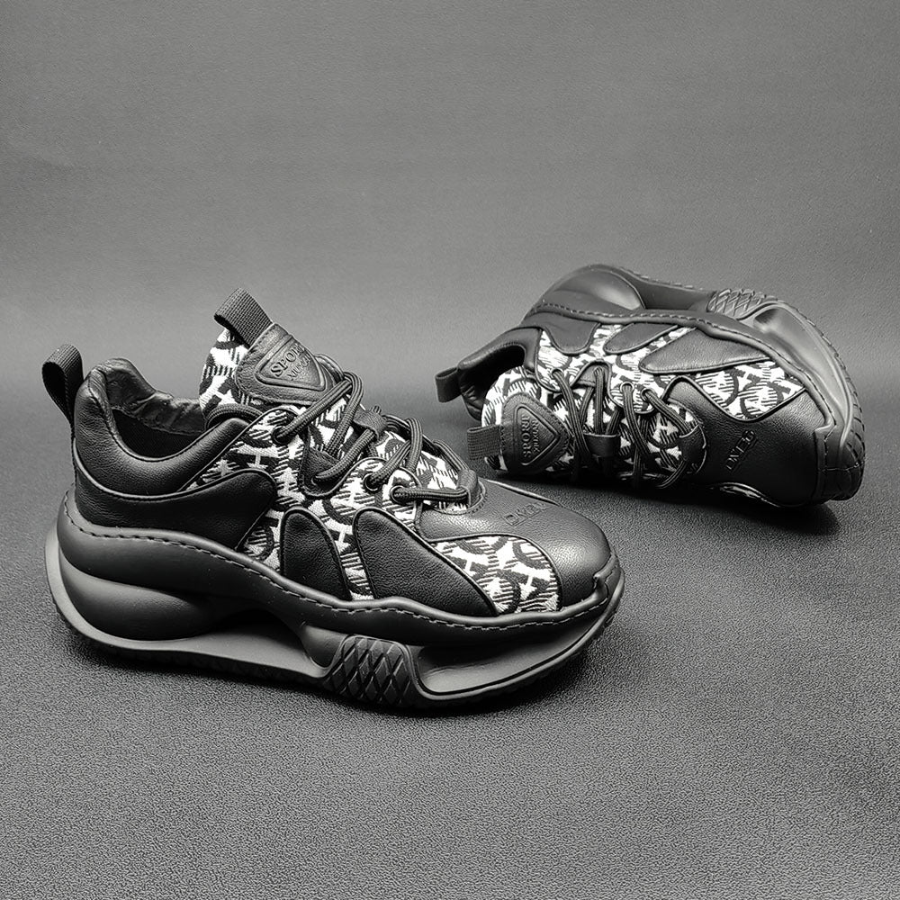 Men Stylish Fashion Patchwork Thick Soled Casual Shoes Newgew Shoes