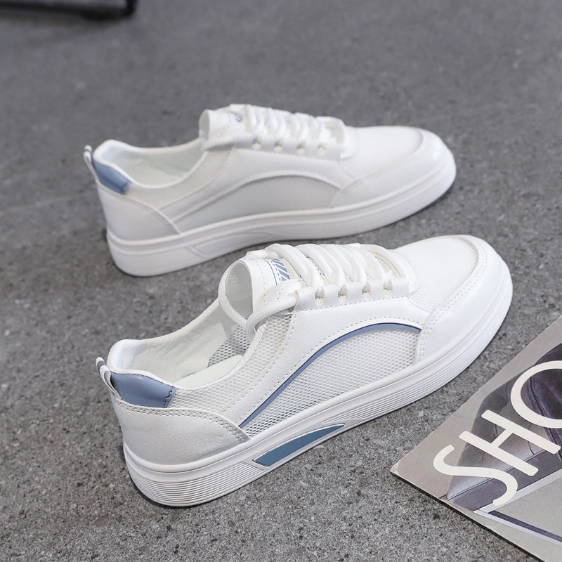 Women's White Summer Korean Style Flat Versatile Canvas Shoes Newgew