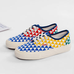 Women's & Men's Plaid Summer Breathable Canvas Shoes Newgew