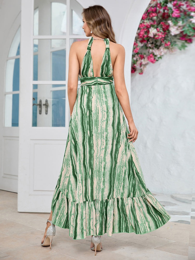 V-Neck Hollow Backless Dress Newgew Dresses