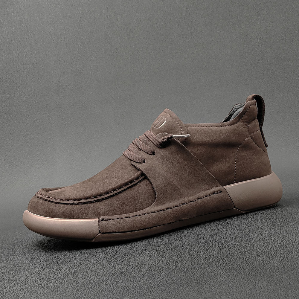 Men Minimalist Soft Leather Flat Casual Shoes Newgew Shoes