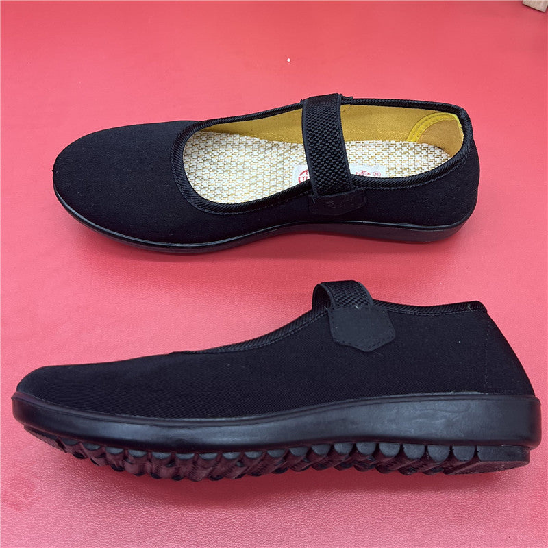 Popular Innovative Women's Cloth Black Canvas Shoes Newgew