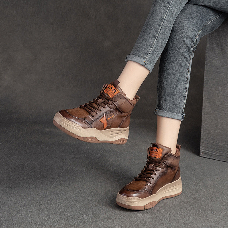 Women Retro Fashion Causal Ankle Boots Newgew Shoes