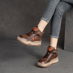 Women Retro Fashion Causal Ankle Boots Newgew Shoes