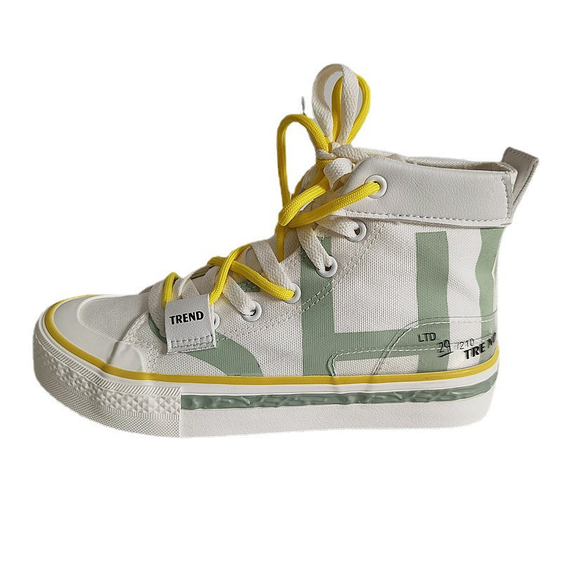 Women's Graffiti Retro Old Style Korean Versatile Autumn Women's Shoes Newgew