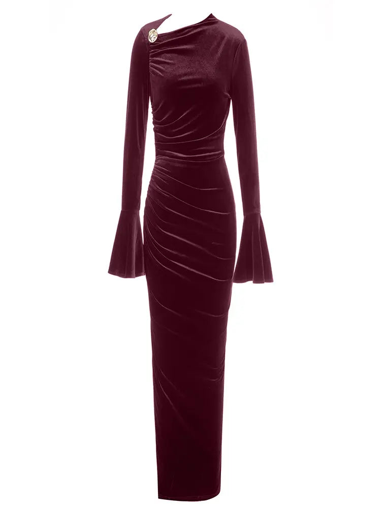 Asymmetric Neckline Fitted Dress Newgew Dresses