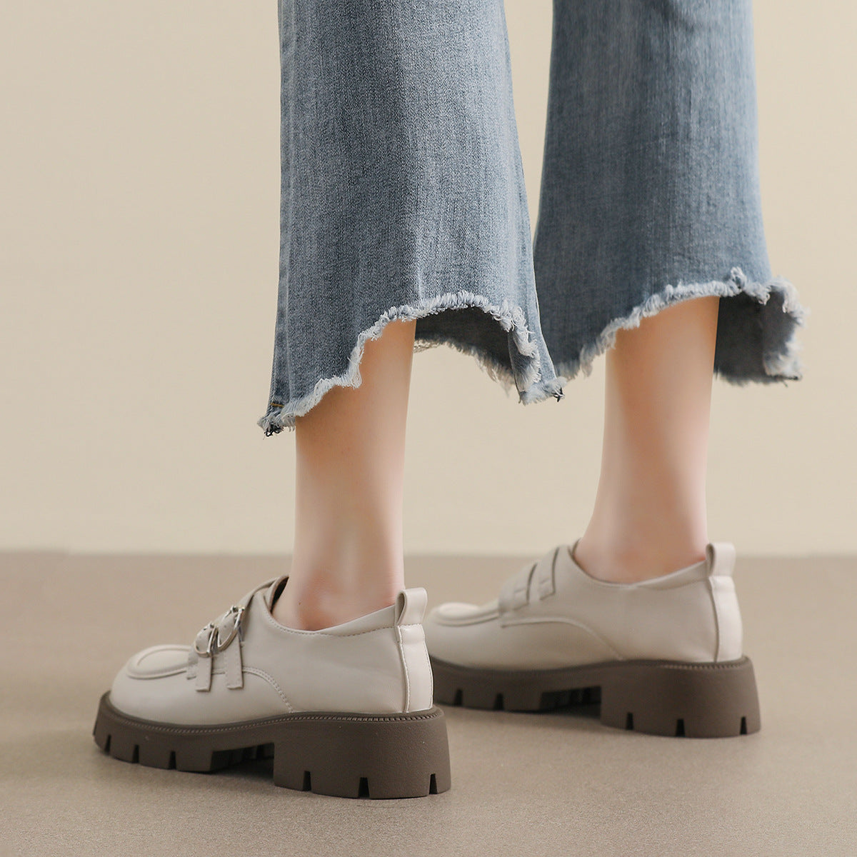 Women Minimalist Soft Leather Casual Loafers Newgew Shoes