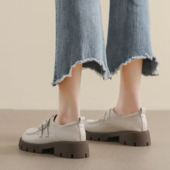 Women Minimalist Soft Leather Casual Loafers Newgew Shoes