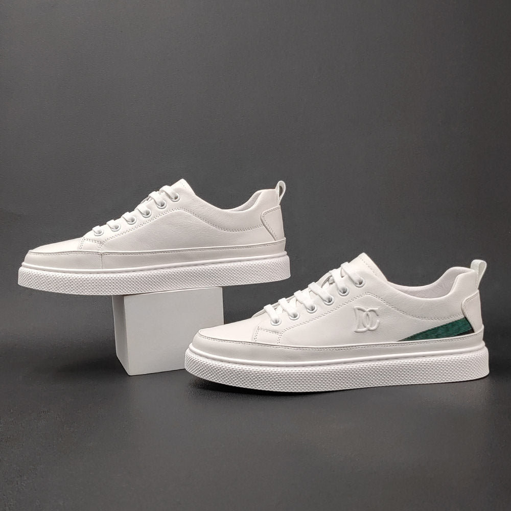 Men Fashion Casual Leather Flat Skate Shoes Newgew Shoes