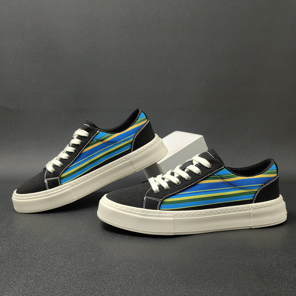Men Fashion Denim Canvas Slip-on Casual Shoes Newgew Shoes