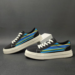 Men Fashion Denim Canvas Slip-on Casual Shoes Newgew Shoes